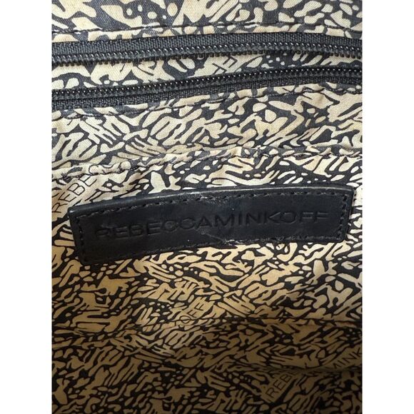 Rebecca Minkoff Women's Black Leather Shoulder Bag Chain Link Strap - Picture 10 of 10